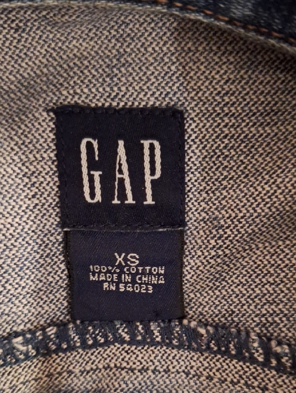 GAP Hand Painted Blue Jean Jacket W/ Yellow Hand-Painted Sunflowers Size XS - Picture 10 of 11